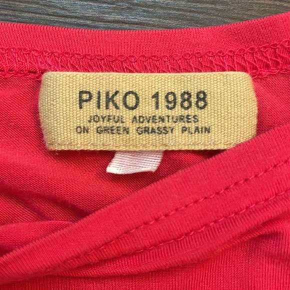 💕💓🩷 WATERMELON SHORT SLEEVE PIKO 1988 TUNIC - Picture 3 of 4